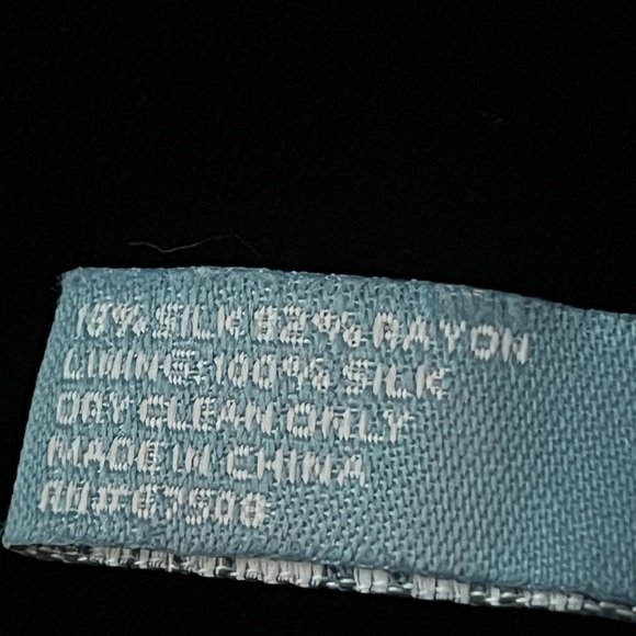 Nine West Silk Blend Velour Velvet Scarf Black Ruched Stretch - Picture 6 of 6